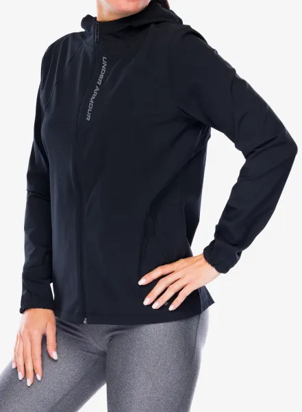 Bežecká bunda dámska Under Armour UA OutRun The Storm Jacket - black/reflective/reflective