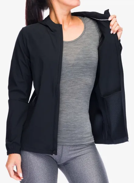 Bežecká bunda dámska Under Armour UA OutRun The Storm Jacket - black/reflective/reflective