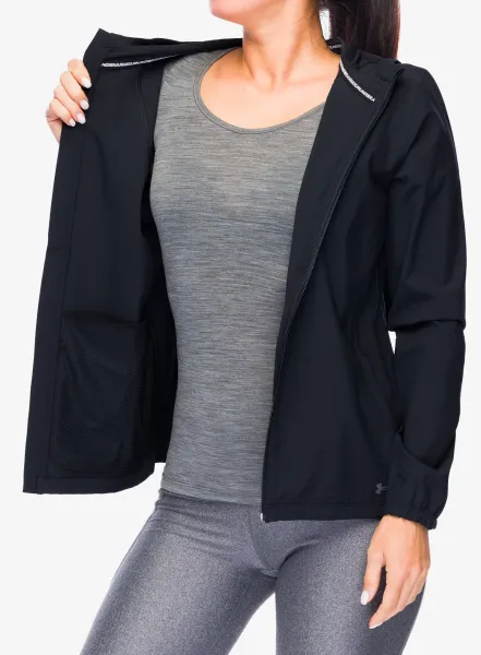 Bežecká bunda dámska Under Armour UA OutRun The Storm Jacket - black/reflective/reflective