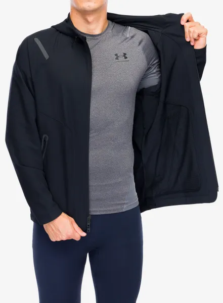 Bunda Under Armour Unstoppable Left Chest Jacket - black/black