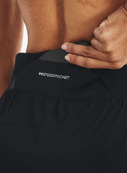 Dámske bežecké legíny Under Armour UA OutRun The Storm Pants - black/jet gray/reflective