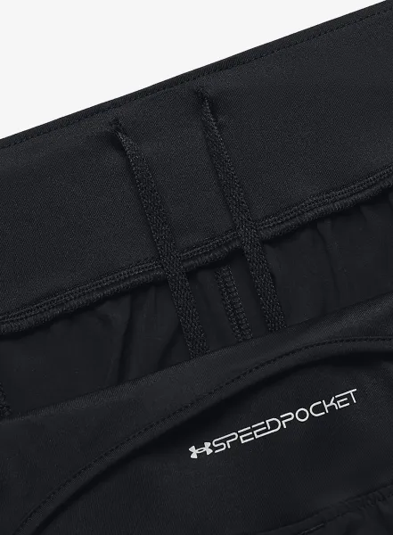 Dámske bežecké legíny Under Armour UA OutRun The Storm Pants - black/jet gray/reflective