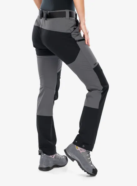 Dámske softshellové nohavice Hannah Torga - gray pinstripe/anthracite