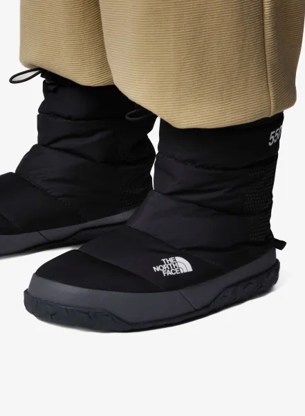 Páperové papuče dámske The North Face Nuptse Apres Bootie - tnf black/asphalt grey