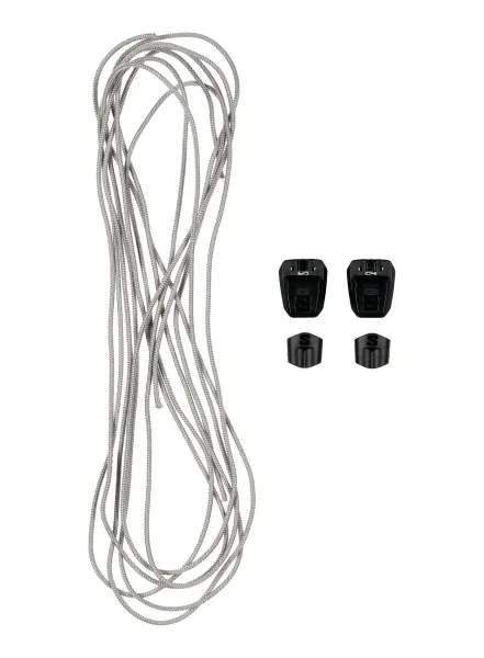 Šnúrky do topánok Salomon Quicklace Kit - silver/black