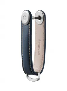 Krúžok na kľúče Orbitkey Leather - navy/tan
