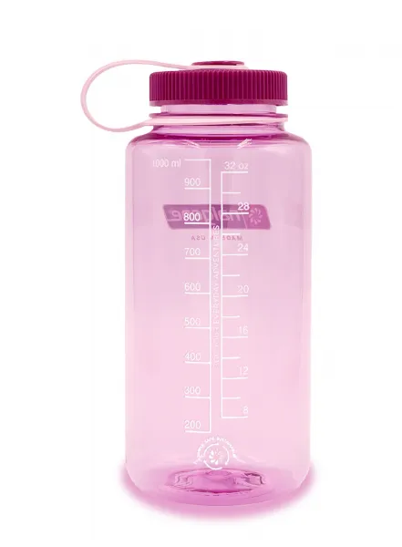 Turistická fľaša Nalgene Sustain Wide Mouth 32 oz (1000 ml) - cosmo/platinum
