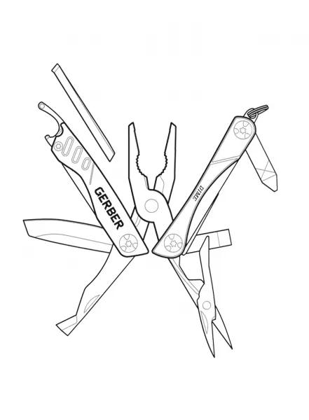 FISKARS Multitool Dime - zelený