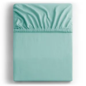 DecoKing Bavlnené prestieradlo AmeliaHome AMBER svetlotyrkysové, veľkosť 80-90x200+30