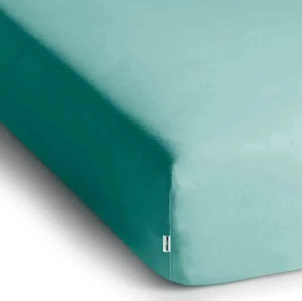 DecoKing Bavlnené prestieradlo AmeliaHome AMBER svetlotyrkysové, veľkosť 80-90x200+30