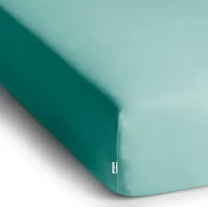 DecoKing Bavlnené prestieradlo AmeliaHome AMBER svetlotyrkysové, veľkosť 80-90x200+30