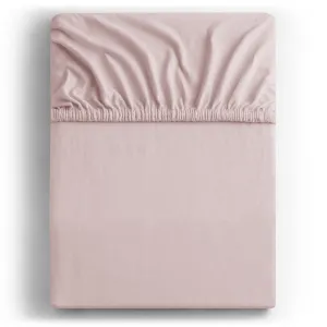Bavlnené jersey prestieradlo s gumou DecoKing Amber orgovánové, veľkosť 80-90x200+30