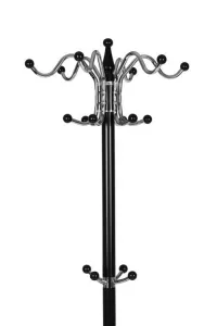 Stojanový vešiak so 16 háčikmi, kov, 172 cm,