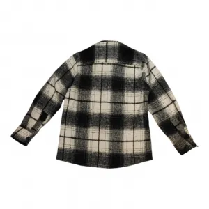 Fashionkids Chlapčenská flanelová košeľa Farba: Čierna, Veľkosť: 152