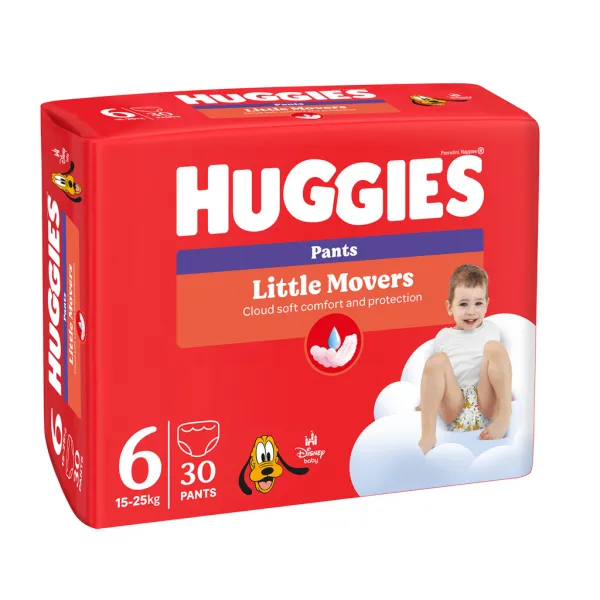 Huggies Pants Jumbo 6 15-25 kg 30 ks,HUGGIES® Pants Nohavičky plienkové jednorazové 6 (15-25 kg) 30 ks