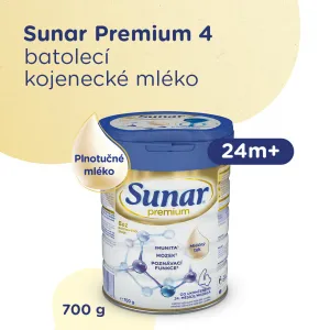 Sunar Premium 4 700 g,SUNAR Premium 4 Mlieko dojčenské 700 g