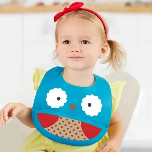 SKIP HOP Zoo Podbradník silikónový Sovička 6m+