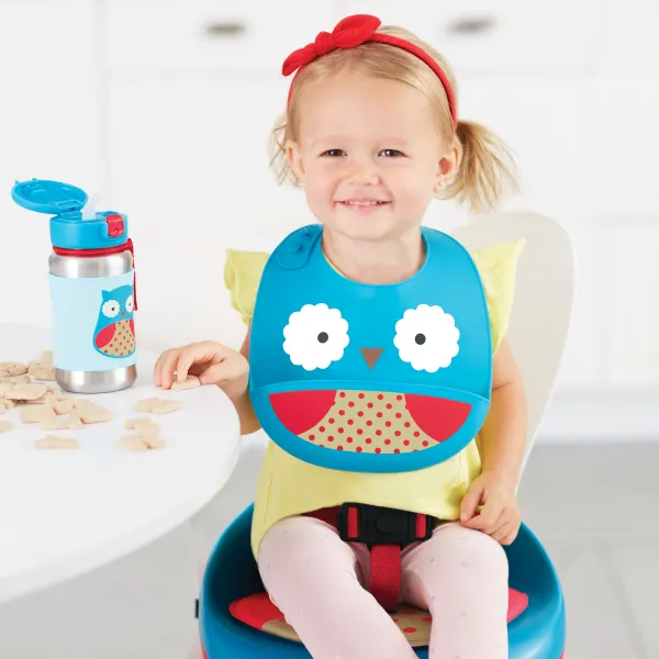 SKIP HOP Zoo Podbradník silikónový Sovička 6m+