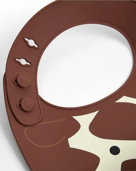 SKIP HOP - Zoo Podbradník silikónový Žirafa 6 m+