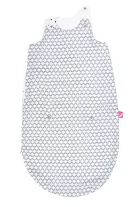 MOTHERHOOD Vak na spanie mušelínový 2v1 Zip a Round Grey Classics 3-18 m 0,5 tog