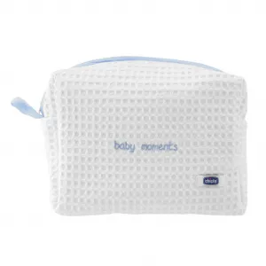 Chicco Baby Moments tuhé mydlo na ruky 100 g + detský šampón na vlasy 200 ml + šampón na celé telo pre deti 200 ml + kozmetická taška darčeková sada,C