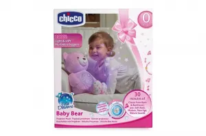 Chicco medvedík s projektorom ružová,CHICCO Medvedík uspávačik s projektorom a hudbou Baby Bear First Dreams - ružová 0m+