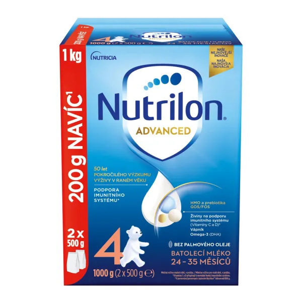 Nutrilon 4 Advanced DUO balenie 1 kg,NUTRILON 4 Advanced batoľacie mlieko 1 kg, 24+