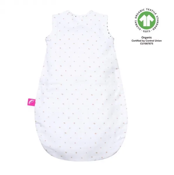 MOTHERHOOD Vak na spanie mušelínový BIO Pink and Black Dots 6-18 m 0,5 tog