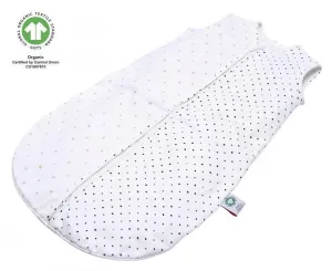 MOTHERHOOD Vak na spanie mušelínový BIO Pink and Black Dots 6-18 m 0,5 tog