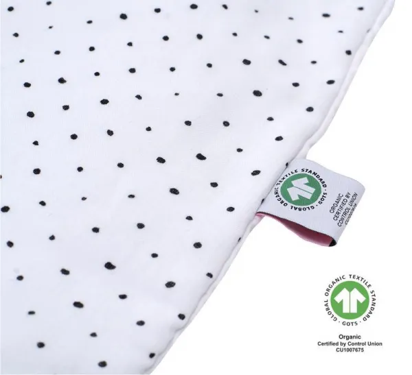 MOTHERHOOD Vak na spanie mušelínový BIO Grey and Black Dots 6-18 m 0,5 tog