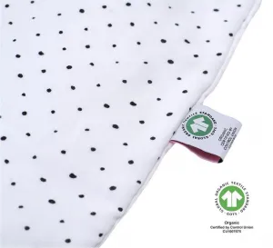 MOTHERHOOD Vak na spanie mušelínový BIO Grey and Black Dots 6-18 m 0,5 tog