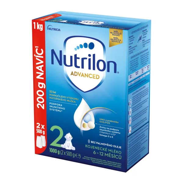 Nutrilon 2 Advanced DUO balenie 1 kg,NUTRILON 2 Advanced následné dojčenské mlieko 1 kg, 6+