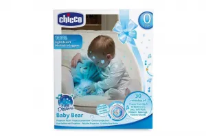 Chicco medvedík s projektorom modrá,CHICCO Medvedík uspávačik s projektorom a hudbou Baby Bear First Dreams - modrá 0m+