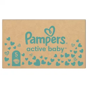 Pampers Active Baby 5 Junior 11-16 kg 150 ks,PAMPERS Active Baby Plienky jednorazové 5 (11-16 kg) 150 ks - MESAČNÁ ZÁSOBA