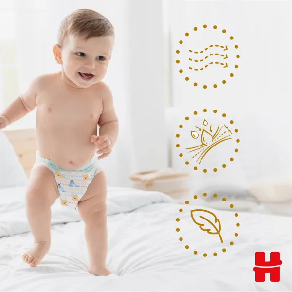 HUGGIES Elite Soft Pants 5 1×1 ks 34 ks,HUGGIES® Nohavičky plienkové jednorazové 5 Extra Care Pants (12-17 kg) 34 ks