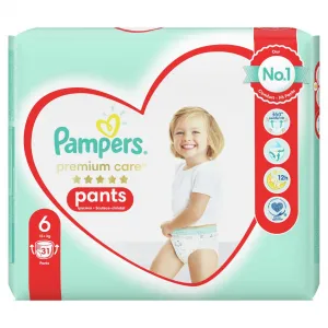 Pampers Premium Care Pants 6 31 ks,PAMPERS Premium Care Pants Nohavičky plienkové jednorazové 6 (16 kg+) 31 ks