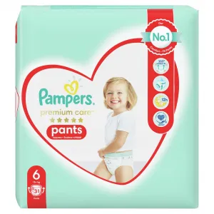 Pampers Premium Care Pants 6 31 ks,PAMPERS Premium Care Pants Nohavičky plienkové jednorazové 6 (16 kg+) 31 ks