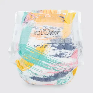 KOLORKY DAY štetce XL 12-16 kg 17 ks,KOLORKY DAY Plienky jednorazové eko, štetec XL (12-16 kg) 17 ks