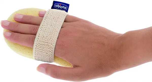 Chicco Špongia rukavica na kúpanie Baby Moments,CHICCO Špongia/rukavica na kúpanie