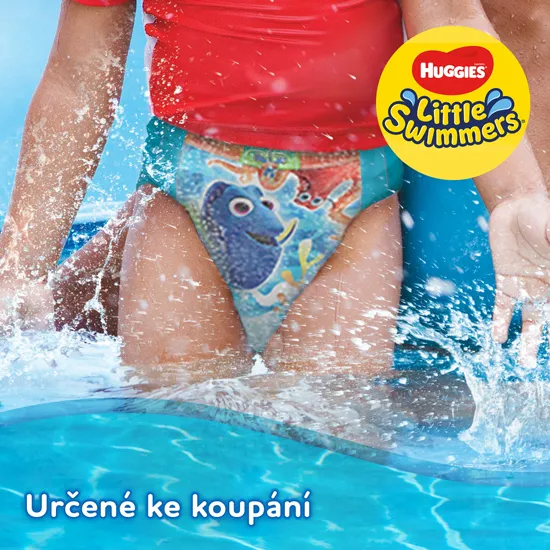Huggies Little Swimmers 2-3 3-8 kg 12 ks,HUGGIES® Little Swimmers Plienky do vody jednorazové 2-3 (3-8 kg) 12 ks
