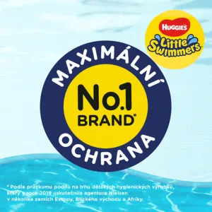 Huggies Little Swimmers 2-3 3-8 kg 12 ks,HUGGIES® Little Swimmers Plienky do vody jednorazové 2-3 (3-8 kg) 12 ks