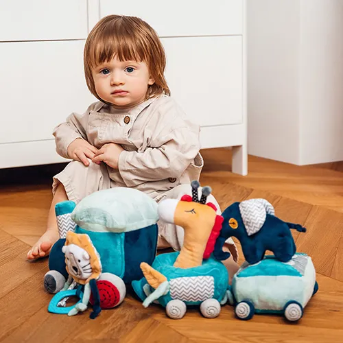 BABYONO - Hračka edukatívna Safari vlak 0m+
