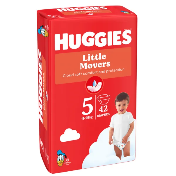 HUGGIES® Plienky jednorazové Little Movers 5 (11-25 ks) 42 ks