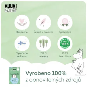 MUUMI Baby Pants 5 Maxi+ 10-15 kg (38 ks), nohavičkové eko plienky