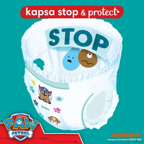 Pampers Active Baby Pants Paw Patrol plienky veľkosť 5 12-17 kg 66 ks
