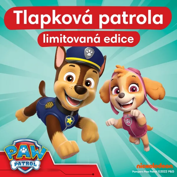 Pampers Active Baby Pants Paw Patrol plienky veľkosť 5 12-17 kg 66 ks