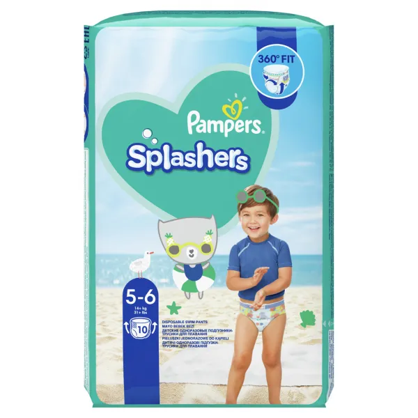 Pampers Splashers 5 14kg plienky do vody 10 ks