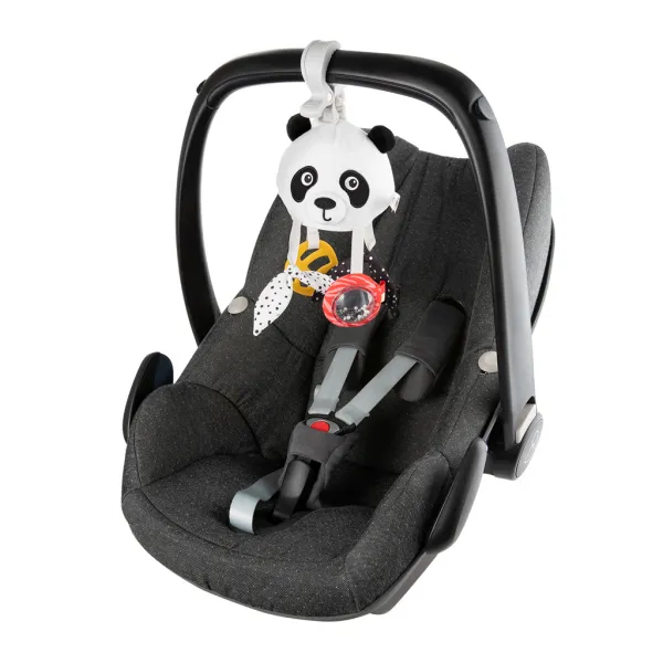 CANPOL BABIES Hračka senzorická závesná cestovná Panda s klipom BabiesBoo