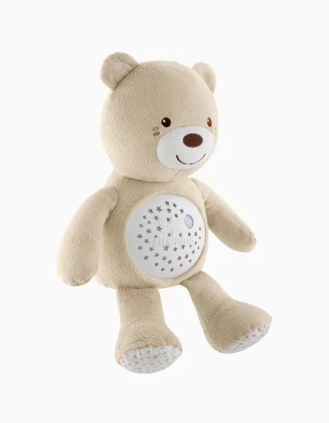 Chicco Medvedík s projektorom a melódiou,CHICCO Medvedík uspávačik s projektorom a hudbou Baby Bear First Dreams - neutral béžová 0m+