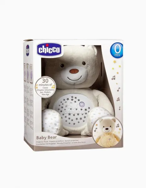 Chicco Medvedík s projektorom a melódiou,CHICCO Medvedík uspávačik s projektorom a hudbou Baby Bear First Dreams - neutral béžová 0m+